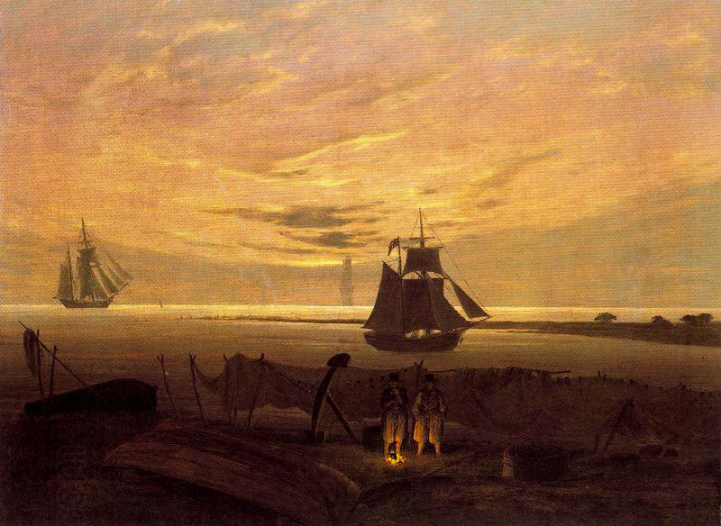 Caspar David Friedrich Evening on the Baltic Sea China oil painting art